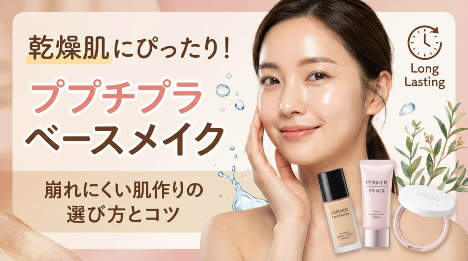 乾燥肌にぴったりのベースメイクをプチプラで。崩れにくい肌作りの選び方とコツ