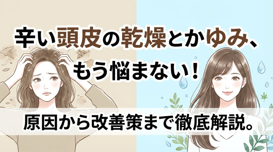 辛い頭皮の乾燥とかゆみ、もう悩まない！原因から改善策まで徹底解説。