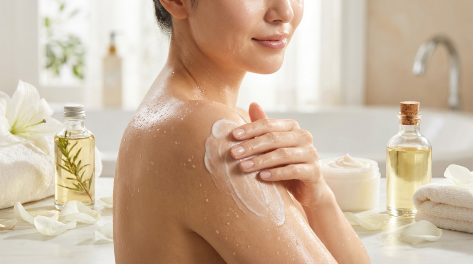 理想の肌へ。ボディケアの保湿で全身うるツヤ肌を叶える。