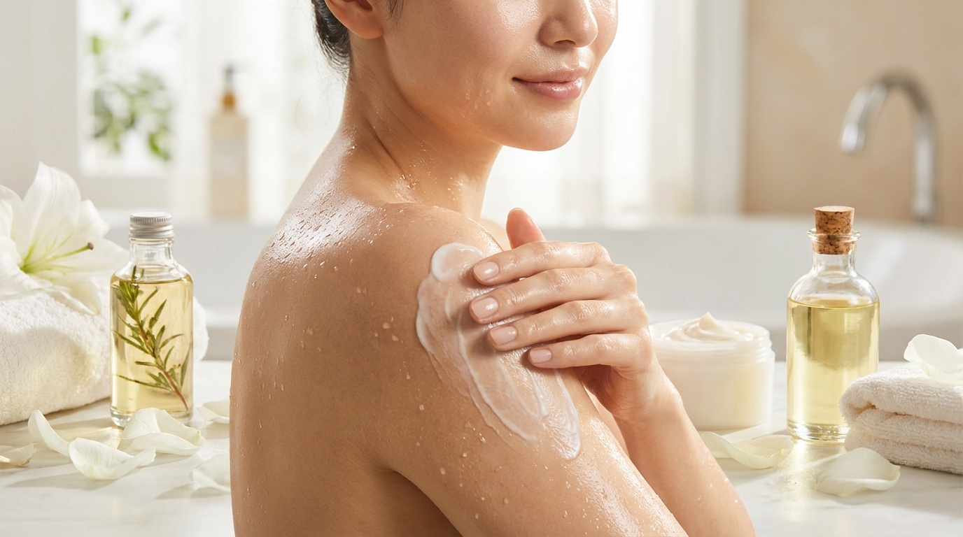 理想の肌へ。ボディケアの保湿で全身うるツヤ肌を叶える。