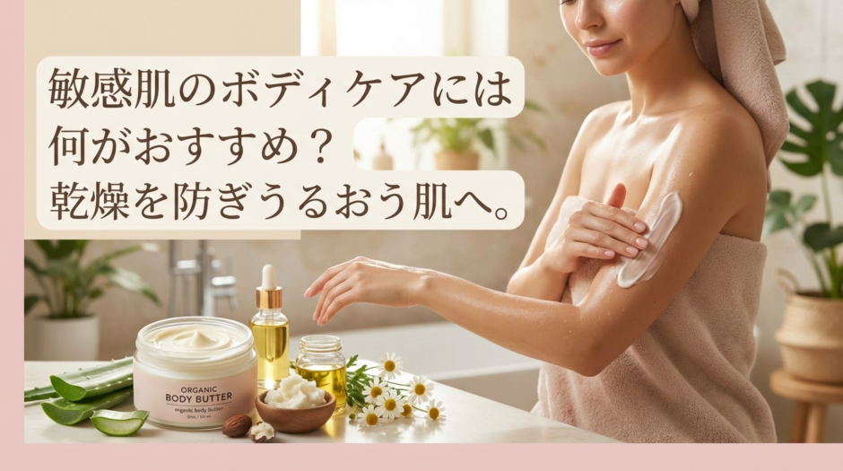 敏感肌のボディケアには何がおすすめ？乾燥を防ぎうるおう肌へ。