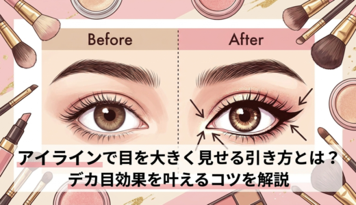 アイラインで目を大きく見せる引き方とは？デカ目効果を叶えるコツを解説
